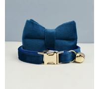 TPIONEER Cute Bowknot Personalized Cat Collar with Bell Engraving ID Tag Nameplate Kitten Collars Necklace