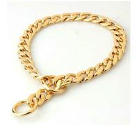 TPIONEER Luxury Dog Collar Gold Pet Necklace Dog Chain Choker For Pitbull Bulldog Teddy French Bulldog Metal Collar Pets Jewelry Products