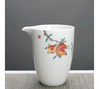 TPIONEER white porcelain Fair Cup teapot Hand Painted Tea Maker Kung Fu Tea cup Gongdao Mug Teaware 280ml