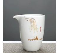 TPIONEER white porcelain Fair Cup teapot Hand Painted Tea Maker Kung Fu Tea cup Gongdao Mug Teaware 280ml