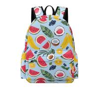 TPISLI 11.6 Inch Laptop Backpack Kids Colourful Fruits Theme Backpack Boys Girls Age 7-12, Trendy Lightweight Fruit Rucksack for Classroom Travel Birthday Gift Books Gear