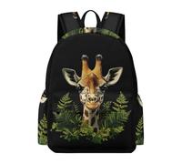 TPISLI 11.6 Inch Laptop Backpack Kids Giraffe Print Backpack Boys Girls Age 7-12, Trendy Lightweight Animal Design Rucksack for Classroom Travel Birthday Gift Books Gear