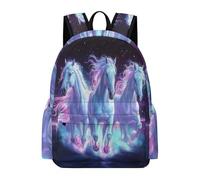 TPISLI 11.6 Inch Laptop Backpack Students Horse Backpack Boys Girls 9-15 Years, Lightweight Stylish Animal Illustration Daypack for Spring Outing Travel Outdoor Gift
