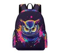 TPISLI 11.6 Inch Laptop Backpack Students Owl Design Backpack Boys Girls 9-15 Years, Lightweight Stylish Bird Print Daypack for Spring Outing Travel Outdoor Gift