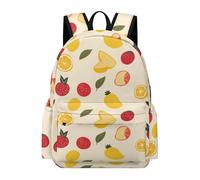 TPISLI 13.3 Inch Laptop Backpack Teens Colourful Fruits Backpack Boys Girls Primary School Years 3-6, Cool Durable Fruit Pattern Back pack for School Trips Holiday Gift