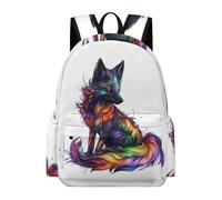 TPISLI 13.3 Inch Laptop Backpack Teens Fox Backpack Boys Girls Primary School Years 3-6, Cool Durable Animal Fox Back pack for School Trips Holiday Gift