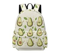 TPISLI 15.6 Inch Laptop Backpack Boys Cute Avocados Back pack Girls Fruit Pattern Back pack Year 5-9 Primary Secondary, Large Capacity for Weekend Trips New Term Gift