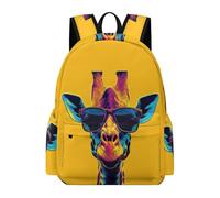 TPISLI 15.6 Inch Laptop Backpack Children Giraffe Motif Back pack Boys Girls 10-16 Years, Lightweight Durable Cool Animal Backpack for Hiking Travel Back to School Gift