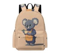 TPISLI 15.6 Inch Laptop Backpack Students Cute Koala Fashion Backpack for Boys Girls Secondary School Age 11-16, Modern Durable Animal Motif School Bag for Weekend Trips Birthday Gift