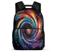 TPISLI 3D Vortex School Backpack for Children Primary School Colored Lines Rucksack Year 3-6 Kids and Teens, Padded Back Sturdy Handle Daily Essentials