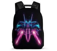 TPISLI Aeroplane Print - School Bag for Students Primary Age 6-11 Fighter Illustration Rucksack for Boys Primary School, Adjustable Straps Soft Felt Details Birthday Gift