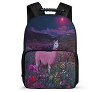TPISLI Alpaca Animal Backpack for Children Primary Age 6-11, School Bag for Students, Lightweight Rucksack, 1680D Fabric, Primary Classes, Daily Essentials