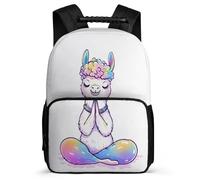 TPISLI Alpaca Pattern Rucksack for Kids 6-11 Years, Animal Llama Bookbag for Students, Durable Backpack, 1680D Fabric, Primary Classes, Daily Essentials