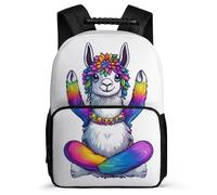 TPISLI Alpaca Print Backpack for Boys 8-12 Years, Animal Motif School Bag for Children, Lightweight Rucksack, 1680D Fabric, Primary Classes, Daily Essentials