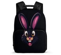 TPISLI Animal Bunny Motif Backpack Year 2-5 for Girls Boys 7-11 Year Olds Rabbit Pattern School Bag Kids and Teens, 1680D Fabric Lightweight Back to School Gift