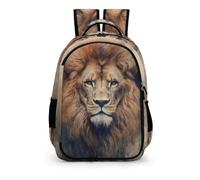 TPISLI Animal Lion Backpacks for Girls And Boys Teenagers Kids Rucksack Primary School Bags for Girls And Boys Sports Travel Holiday Gifts for Kids
