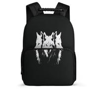 TPISLI Animal Wolves Rucksack for Girls Boys Primary Age 6-11 Wolf Daypack for Kids and Teens Year 2-5, Durable Adjustable Straps Back to School Gift