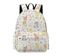 TPISLI Animals Bookbag Children Year 5 Cute Little Animals Backpack Teens Year 9 Lightweight Durable 16.5 Inch Laptop School Backpack Junior School Hiking Day Trips