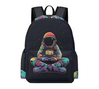 TPISLI Astronaut Motif School Bag for Boys Girls Ages 8-12 Backpack Spaceman Rucksack for Study Days, Modern 14 Inch Laptop Bag for Outdoor Trips and Classes and Everyday Lessons