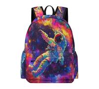 TPISLI Astronaut School Bag for Boys Girls 9-14 Years Old Backpack Spaceman Rucksack for Study Days, Practical 13.3 Inch Laptop Rucksack for Autumn Trip and Study Days