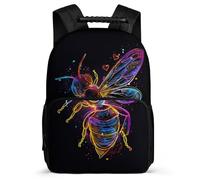 TPISLI Back Pack Boys Bee School Bag Girls, Cute Schoolbag Queen Bee Rucksack for Primary Kid School Travel, Lightweight Kids Backpack