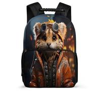 TPISLI Back Pack Boys Cheetah School Bag Girls, Cute Schoolbag Leopard Animal Rucksack for Primary Kid School Travel, Lightweight Kids Backpack