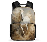 TPISLI Back Pack Horse Bag for Girls 9-16 Years Rucksack Animal Pattern Backpack 7-10 Year Bookbag Elementary Secondary Schoolbag Kids Business Bookbag Daypack