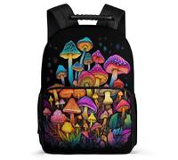 TPISLI Back Pack Mushroom Bag for Girls 9-16 Years Rucksack Plant Theme Backpack 7-10 Year Bookbag Elementary Secondary Schoolbag Kids Business Bookbag Daypack