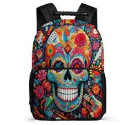 TPISLI Back Pack Skeleton Bag for Girls 9-16 Years Rucksack Skull Backpack 7-10 Year Bookbag Elementary Secondary Schoolbag Kids Business Bookbag Daypack