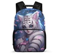 TPISLI Back Pack Tiger Bag for Girls 9-16 Years Rucksack Animal Theme Backpack 7-10 Year Bookbag Elementary Secondary Schoolbag Kids Business Bookbag Daypack