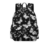 TPISLI Backpack Butterflies 3D Motif for Boys Girls 9-14 Years Old School Bag Butterfly Daypack for School Travel, Practical 15.6 Inch Laptop Backpack for Study Days and Travel