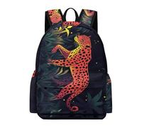 TPISLI Backpack Cheetah Print Boys Girls School Bag Animal Rucksack Age 10-15 for Senior Classes, Cool 15.6 Inch Laptop Bag for Books and Outdoor Use and Birthday Gift