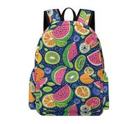 TPISLI Backpack Colorful Fruits Boys Girls School Bag Fruit Pattern Rucksack 8-12 Years for School Travel, Lightweight 15.6 Inch Laptop Bag for Books and Outdoor Use and Birthday Gift