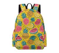TPISLI Backpack Colorful Fruits Girls Boys 7-12 School Bag Fruit Theme Daypack for Junior School, Modern Outdoor Rucksack for Outdoor Trips and Classes and Weekend Day Trips