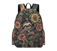 TPISLI Backpack Cute Sloth Motif School Back Pack for Teenager, Lightweight Classic Casual Rucksack, Aesthetic Backpack for School College Animal Print Gifts Boys And Girls