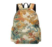 TPISLI Backpack Dragon Schoolbag for Boys Girls Elementary School Bookbag Animal Travel Bag Casual Daypack Rucksack for Students - Multi - One Size