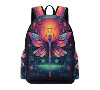 TPISLI Backpack Dragonfly Design Boys Girls School Bag Insect Rucksack Age 10-15 for Senior Classes, Cool 15.6 Inch Laptop Bag for Books and Outdoor Use and Birthday Gift