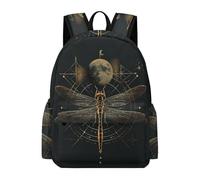 TPISLI Backpack for Boys Kids Elementary Dragonfly School Bookbag Girls Laptop Bag Travel Rucksack Animal Motif Back Pack for Teenage Secondary School