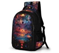 TPISLI Backpack for Girls, Cute Colorful School Bag Scenery Kids Backpack for School, Daily Children's Rucksack Bookbag for Kindergarten with Bottle Pockets