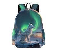 TPISLI Backpack Fox Motif for Boys Girls Ages 11-16 School Bag Animal Pattern Daypack for Senior Classes, Practical 13.3 Inch Laptop Rucksack for Autumn Trip and Study Days