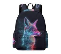 TPISLI Backpack Fox School Bag Travel Daypack Animal Fox Rucksack for Students Boys Girls, Laptop Backpack for boys 12-15 years
