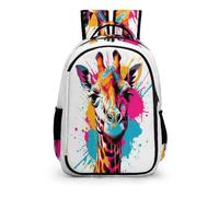 TPISLI Backpack Giraffe School Bags for Kids Children 5-15 Year Large Casual Daypack Elementary Kid Animal Giraffe Schoolbags