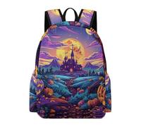 TPISLI Backpack Halloween Theme for Boys Girls Year 5-9 School Bag Halloween Theme Daypack for School Travel, Modern Outdoor Rucksack for Autumn Trip and Study Days and Weekend Day Trips