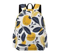 TPISLI Backpack Lemon Motif for Boys Girls Year 5-9 School Bag Fruit Daypack for School Travel, Modern Outdoor Rucksack for Autumn Trip and Study Days and Weekend Day Trips