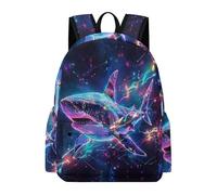 TPISLI Backpack Shark Illustration School Back Pack for Teenager, Lightweight Classic Casual Rucksack, Aesthetic Backpack for School College Sea Creature Gifts Boys And Girls