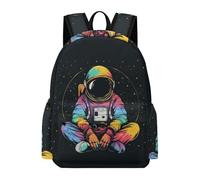 TPISLI Backpack Spaceman for Boys Girls Ages 11-16 School Bag Astronaut Daypack for Senior Classes, Practical 14 Inch Laptop Bag for Outdoor Trips and Classes