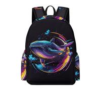 TPISLI Backpack Whale for Boys Girls 10-16 Years School Bag Marine Life Daypack for Senior Classes, Modern 11.6 Inch Laptop Daypack for Daily Lessons and Weekend Travel