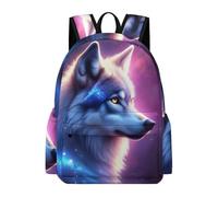 TPISLI Backpack Wolf Print Boys Girls School Bag Animal Wolves Rucksack Age 10-15 for Senior Classes, Cool 11.6 Inch Laptop Daypack for Books, Lessons and Travel