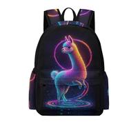 TPISLI Backpacks Alpaca Motif School Bag for Boys 8-12 Years College Backpack Travel Daypack Animal PatternLarge Bookbags for Teens Girls Students