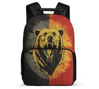 TPISLI Bag Bear School Rucksack for Primary School Boy Backpack German Flag Theme Rucksack Kids Bookbag Lightweight Back Pack Daily Daypack